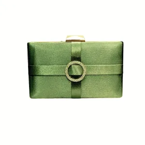 Emerald Empress Green Color Classy Party Wear Clutch