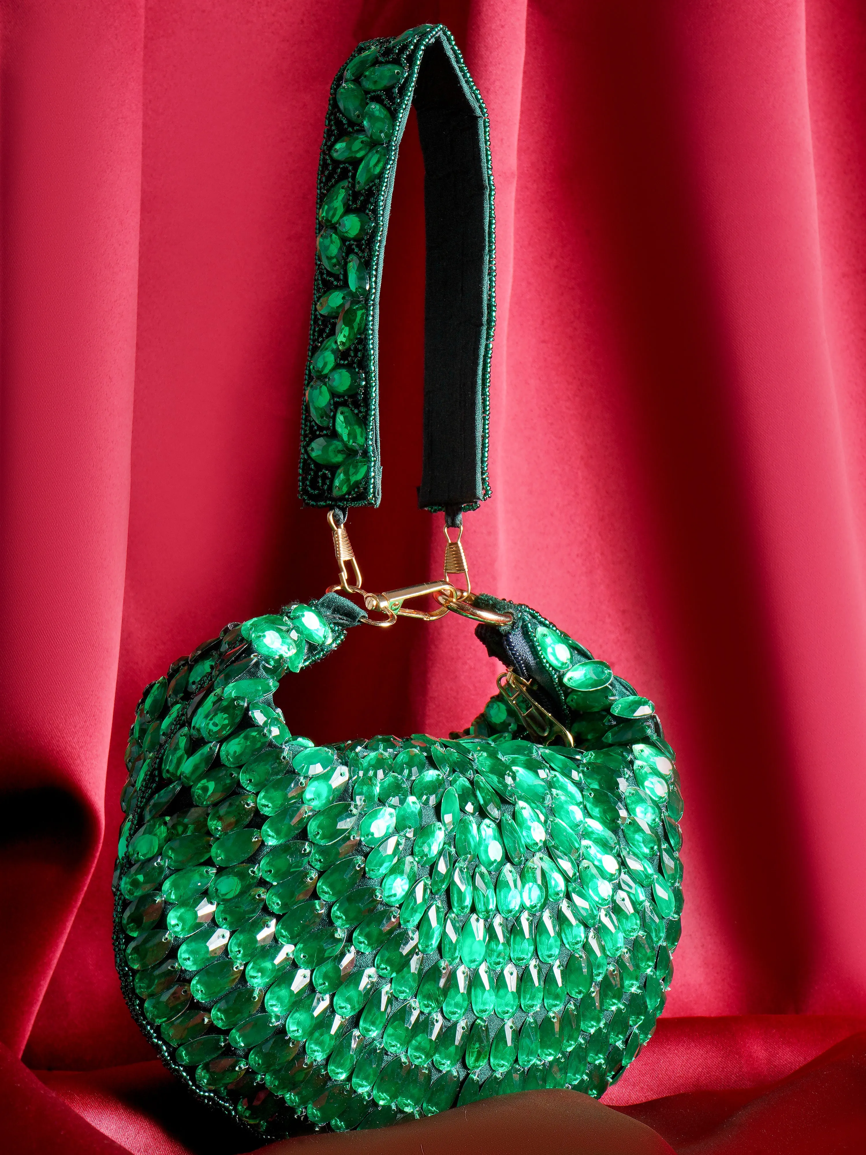Emerald Glow Purse (With Minor Imperfections)