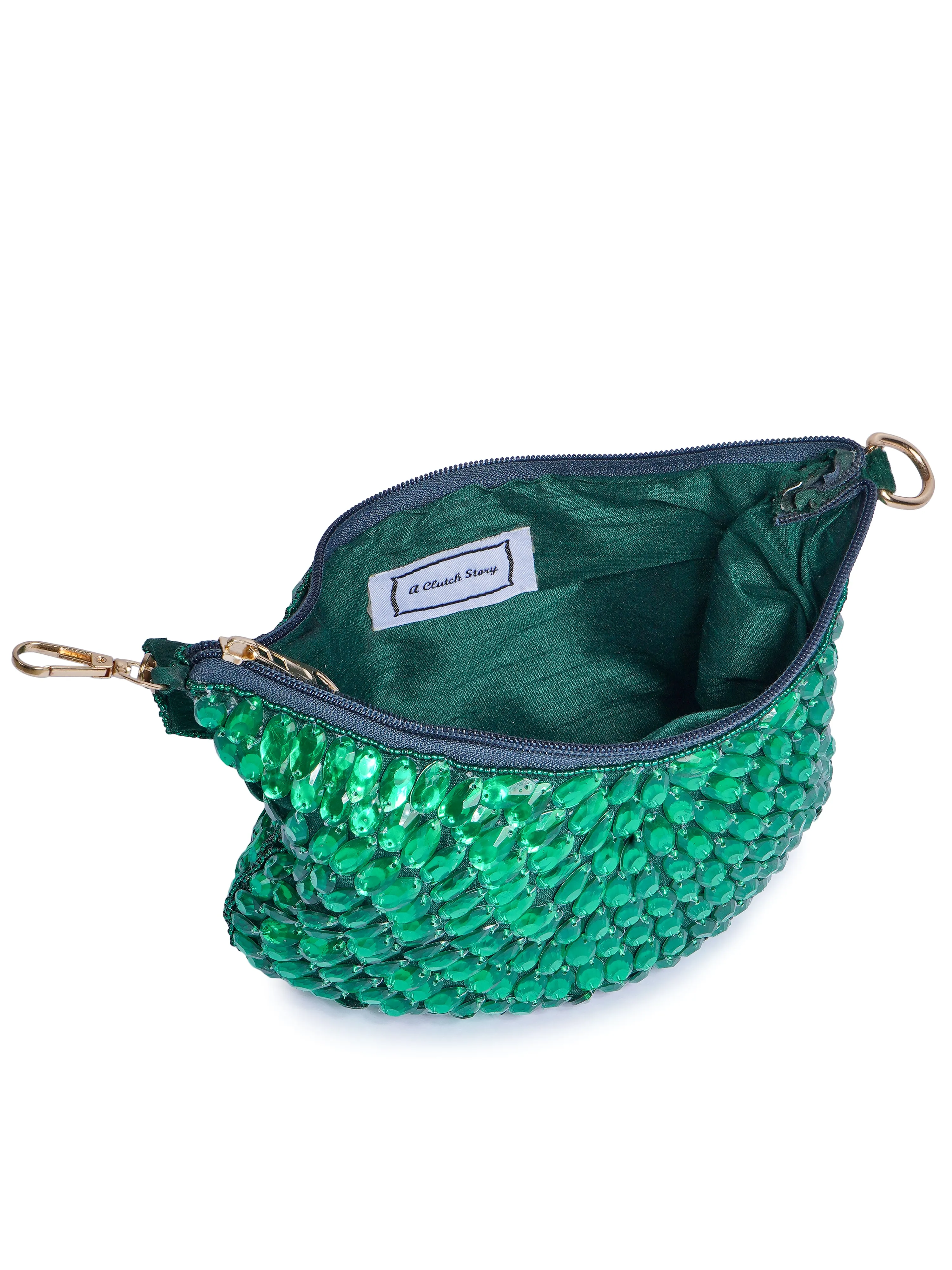 Emerald Glow Purse (With Minor Imperfections)
