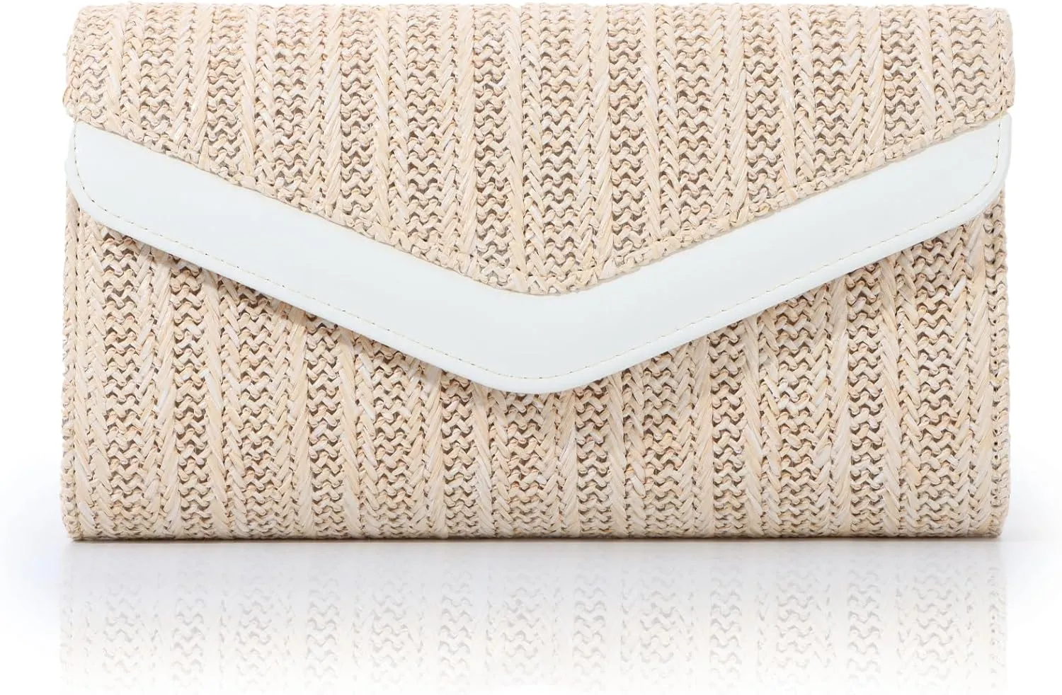 Emprier Straw Clutch Purses for Women Woven Beach Bags Envelope Clutch Handbags