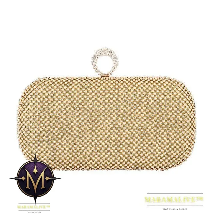 Evening Clutch Bags Diamond-Studded Evening Bag With Chain Shoulder Bag
