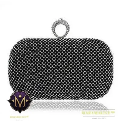 Evening Clutch Bags Diamond-Studded Evening Bag With Chain Shoulder Bag