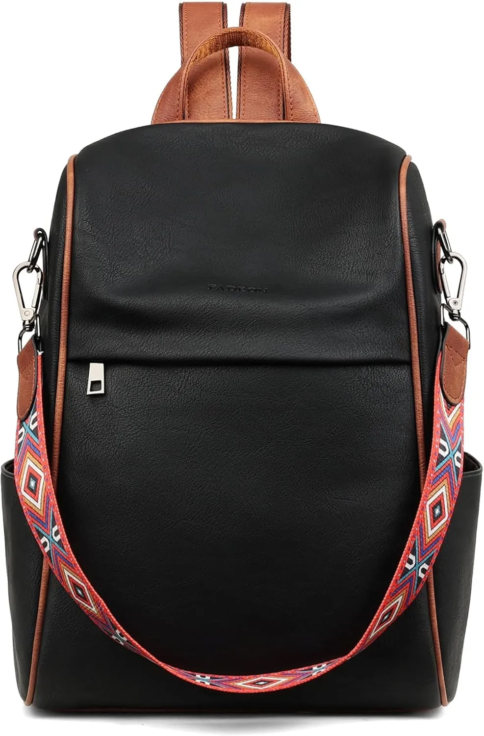 FADEON Leather Backpack Purse for Women Designer Travel Backpack Purses PU Fashion Ladies Shoulder Bag with Tassel