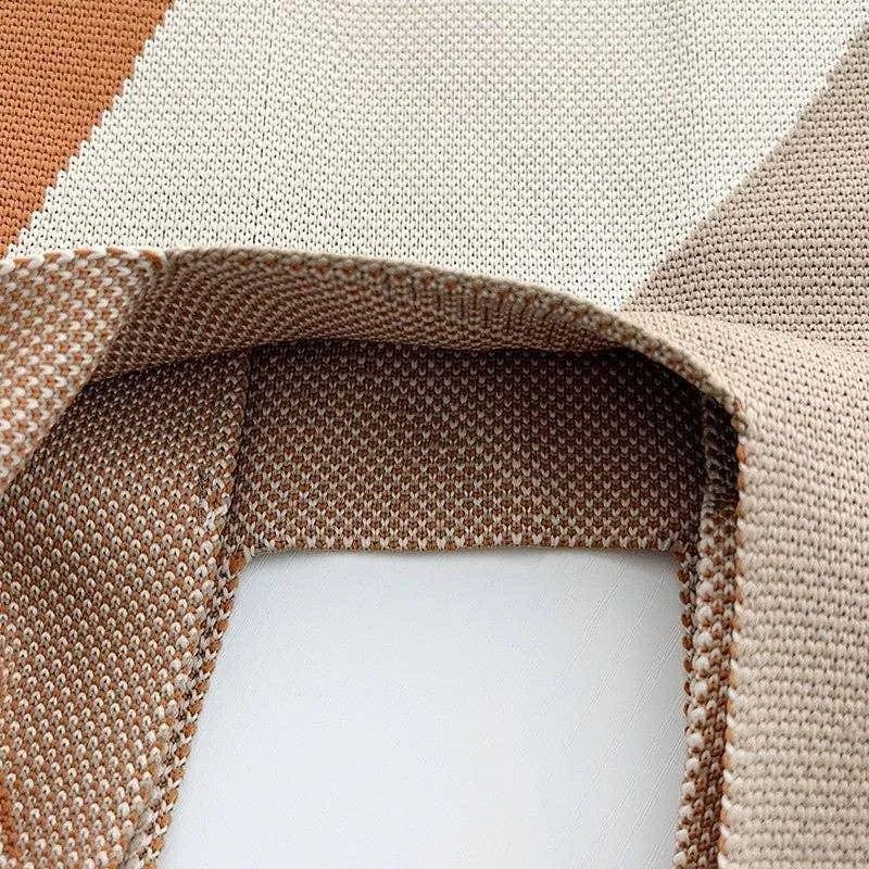 Fashion for Women - Stylish Color Block Minimalist Knitted Handbag