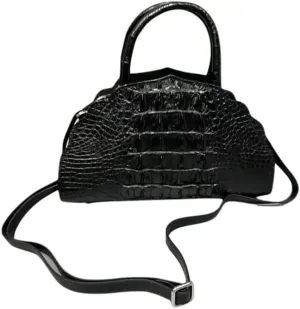 Fashion Genuine Crocodile Leather Female Handbag Authentic Alligator Skin Lady Single Cross Shoulder Bag Women Half Moon Purse