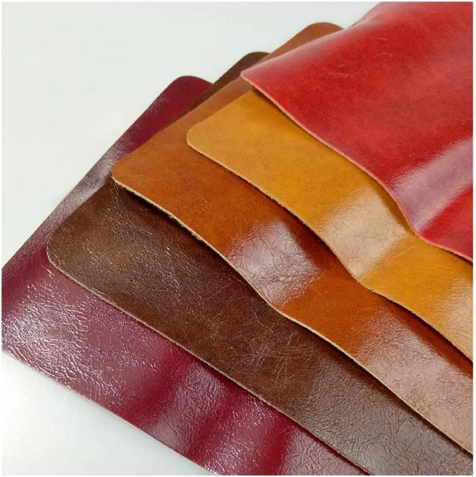 Faux Leather PU Faux Leather, Leatherette Oil Wax Leather Fabric Upholstery Crafts DIY Sewings Sofa Handbag Car Seat， Making Wallet Handbags Dressing Sewing Crafting (Size:1.37 * 7,Color:Cream Color)