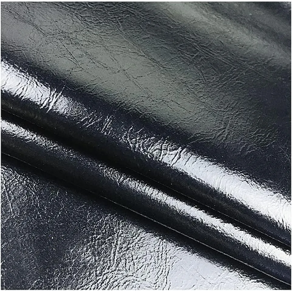 Faux Leather PU Faux Leather, Leatherette Oil Wax Leather Fabric Upholstery Sewings Sofa Handbag Car Seat， Making Wallet Handbags Dressing Sewing Crafting ，Sold by The (Size:1.37 * 2,Color:Black)
