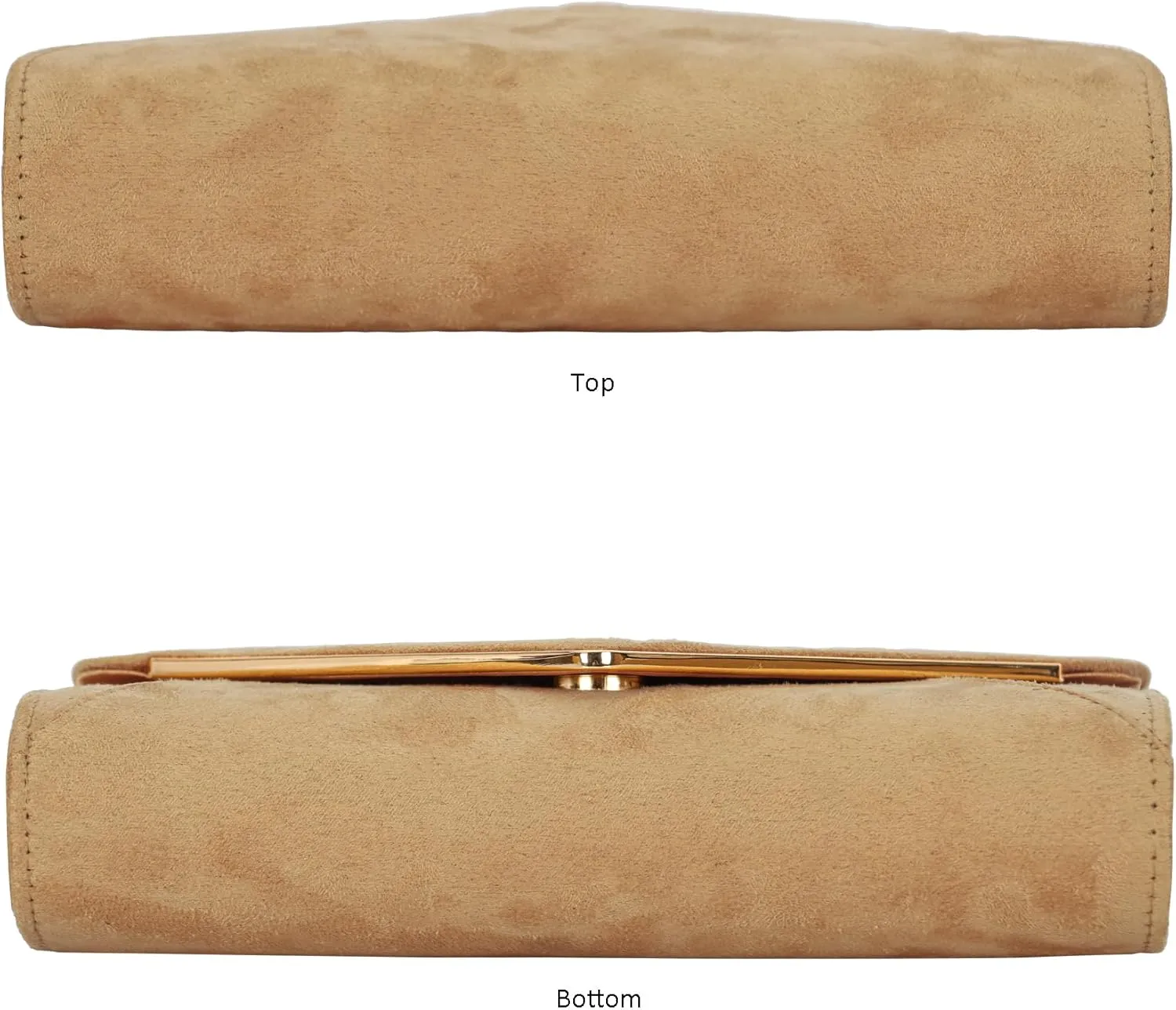 Faux Suede Women Evening Bag Foldover Clutch Purse Cocktail Prom Party Formal Envelope Handbag