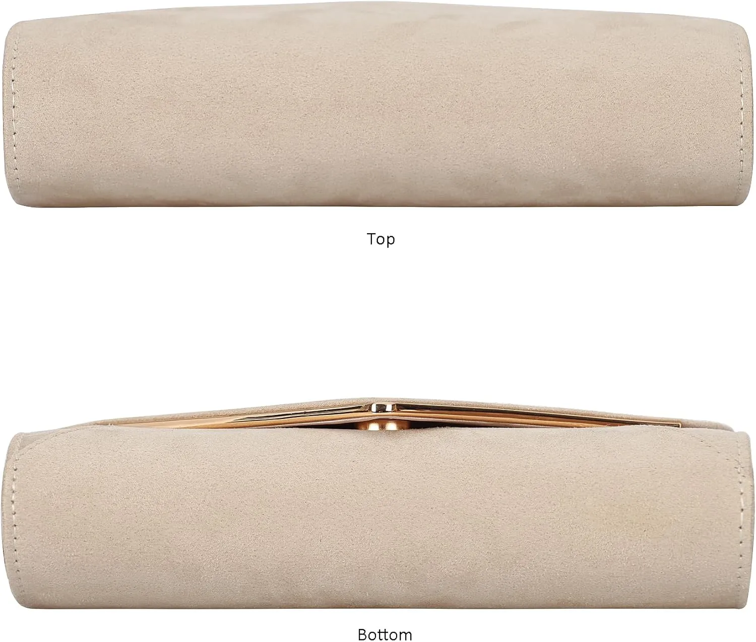Faux Suede Women Evening Bag Foldover Clutch Purse Cocktail Prom Party Formal Envelope Handbag