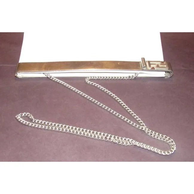 Fendi Clutch Embossed Two Or Style Purse White Leatherchrome Ff Top Shoulder Bag