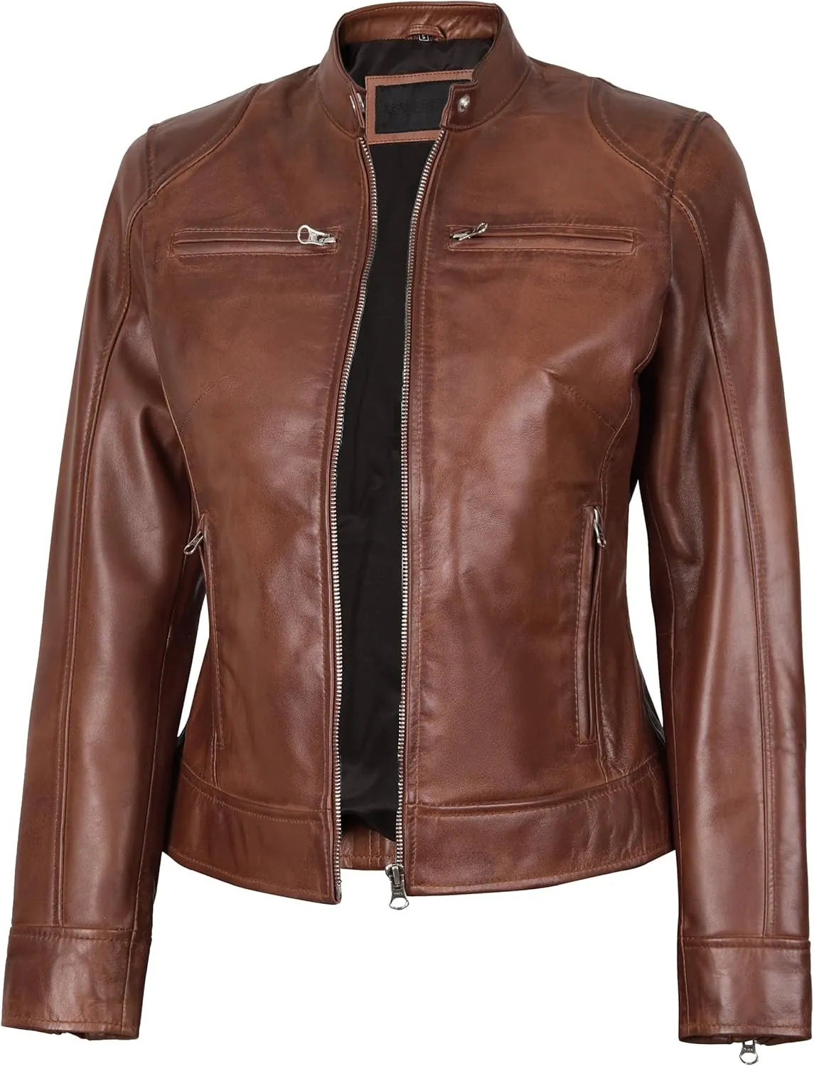 fjackets Leather Jacket Women Real Lambskin Leather Women Jackets For Womens Stylish Leather Jackets
