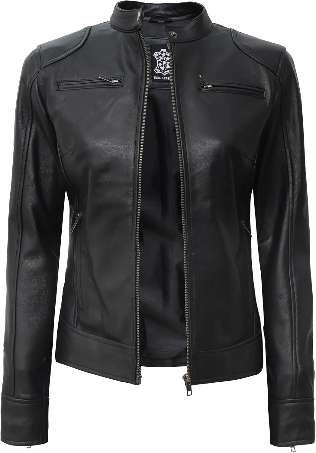 fjackets Leather Jacket Women Real Lambskin Leather Women Jackets For Womens Stylish Leather Jackets