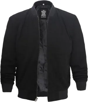 fjackets Real Suede Leather Bomber Jackets For Men - Baseball Leather Jacket Men