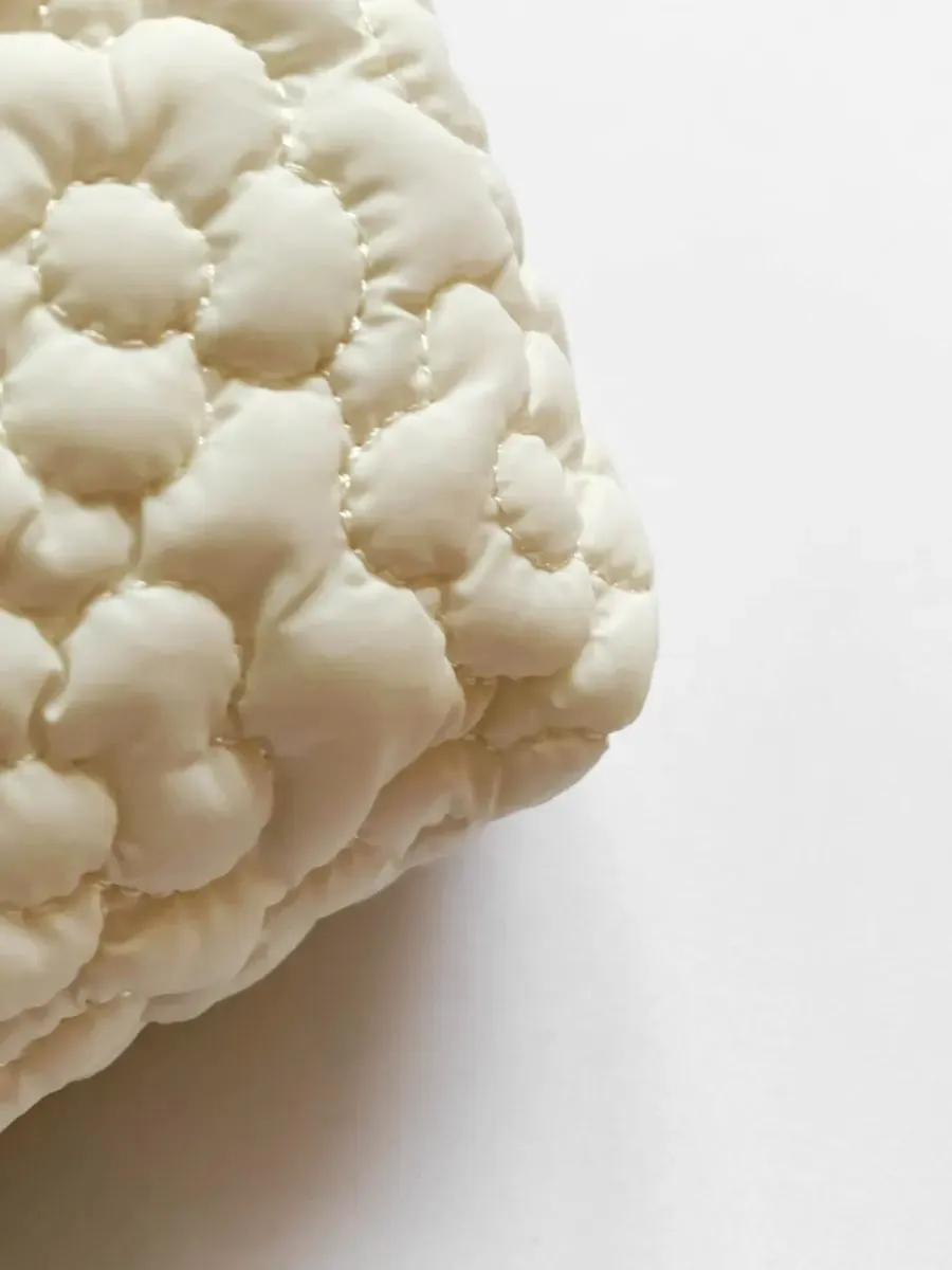Floral Embossed Clutch Bag