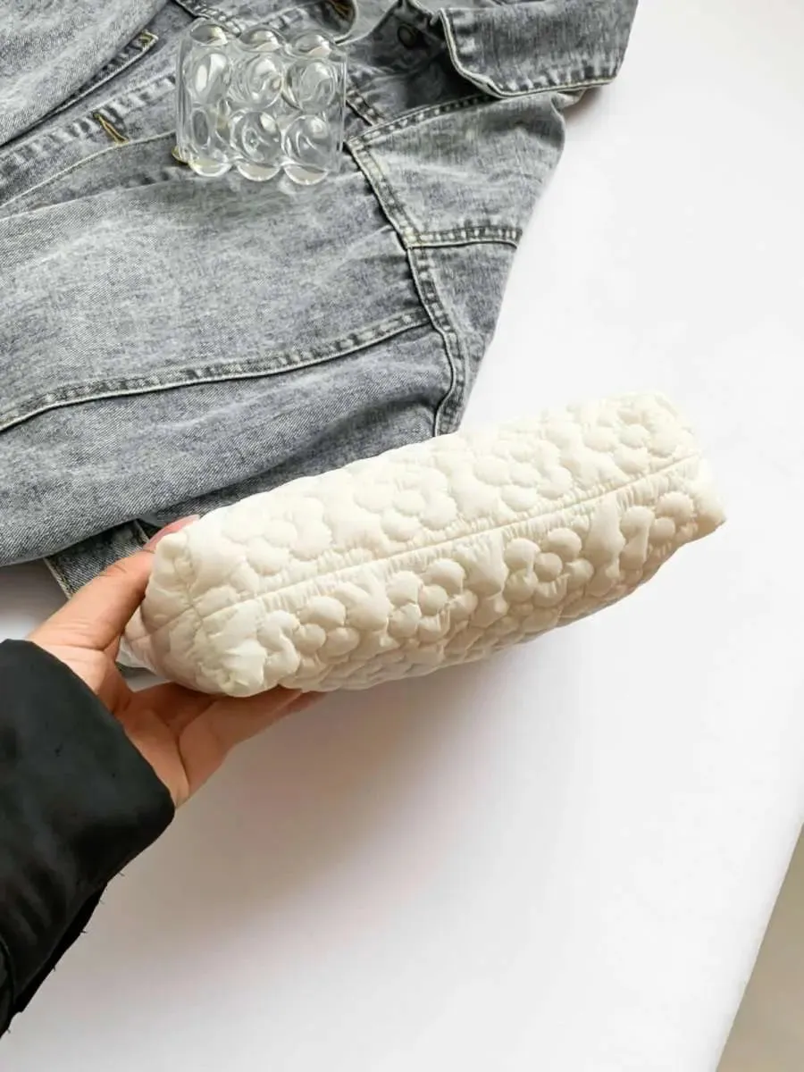 Floral Embossed Clutch Bag