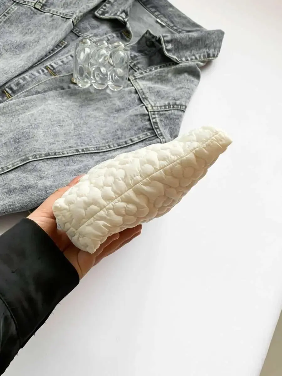 Floral Embossed Clutch Bag