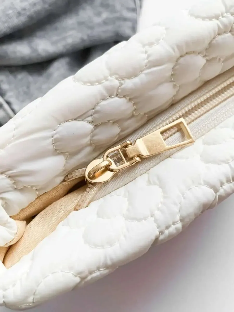 Floral Embossed Clutch Bag