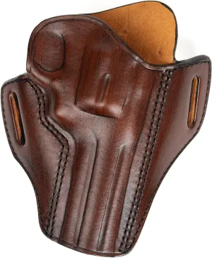 for Colt Python 4 inch Revolver Fast Draw Leather Owb Gun Holsters