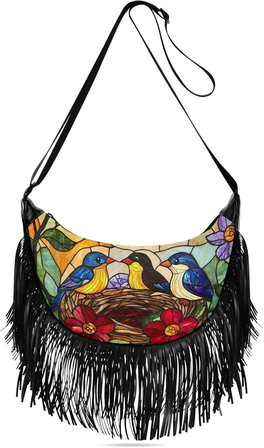 Fringe Purse Cross Body Tassel Purses for Women Western Fringe Purse Hippie Purses for Women Crossbody