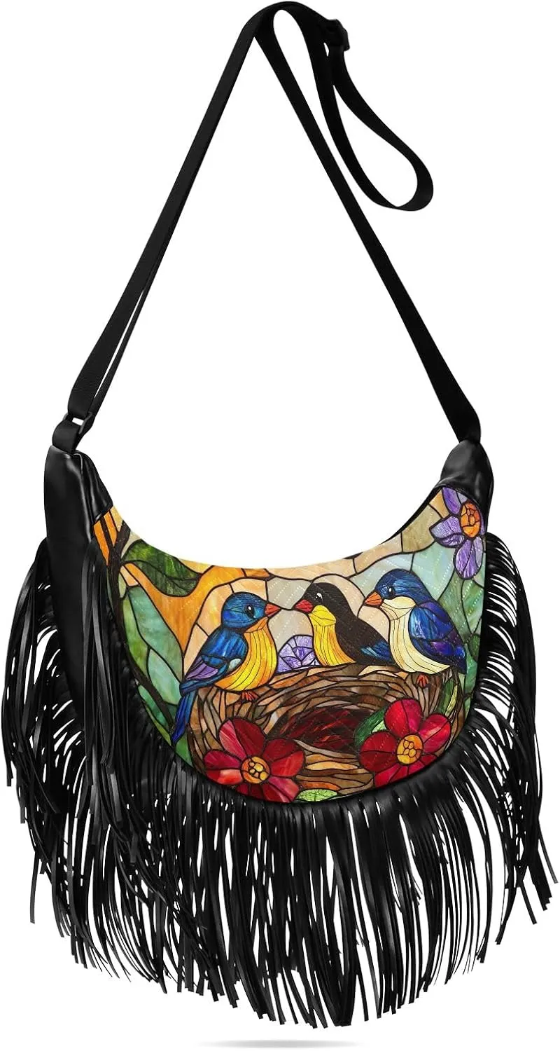 Fringe Purse Cross Body Tassel Purses for Women Western Fringe Purse Hippie Purses for Women Crossbody