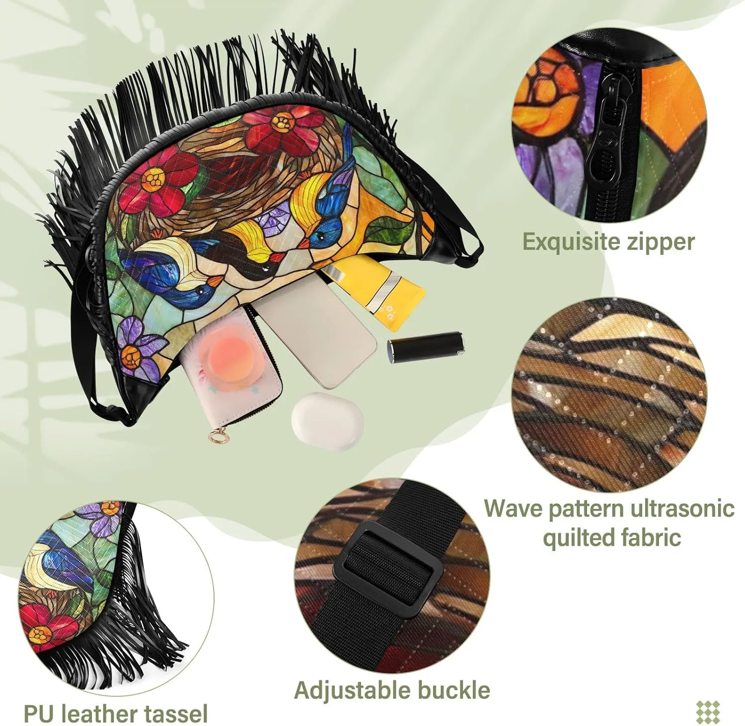 Fringe Purse Cross Body Tassel Purses for Women Western Fringe Purse Hippie Purses for Women Crossbody
