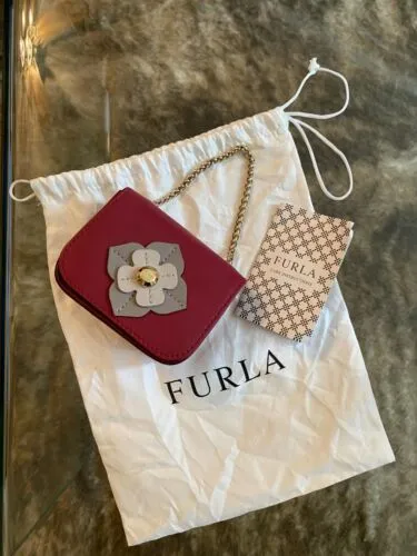 Furla Mico Mini Pink Floral Purse