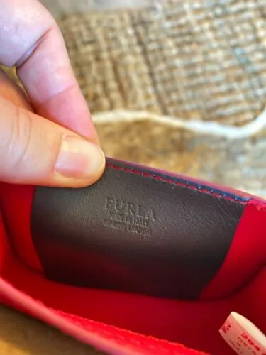 Furla Mico Mini Pink Floral Purse