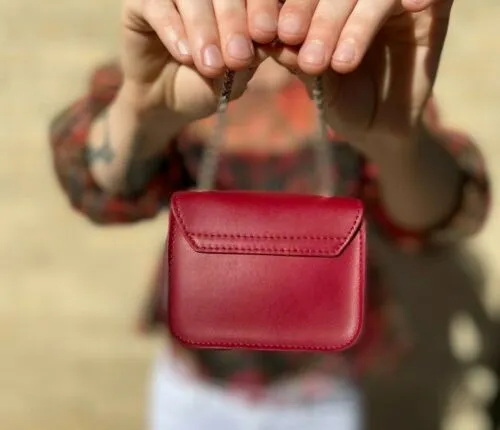 Furla Mico Mini Pink Floral Purse