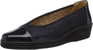 Gabor Petunia Womens Patent Accent Low Heeled Pumps
