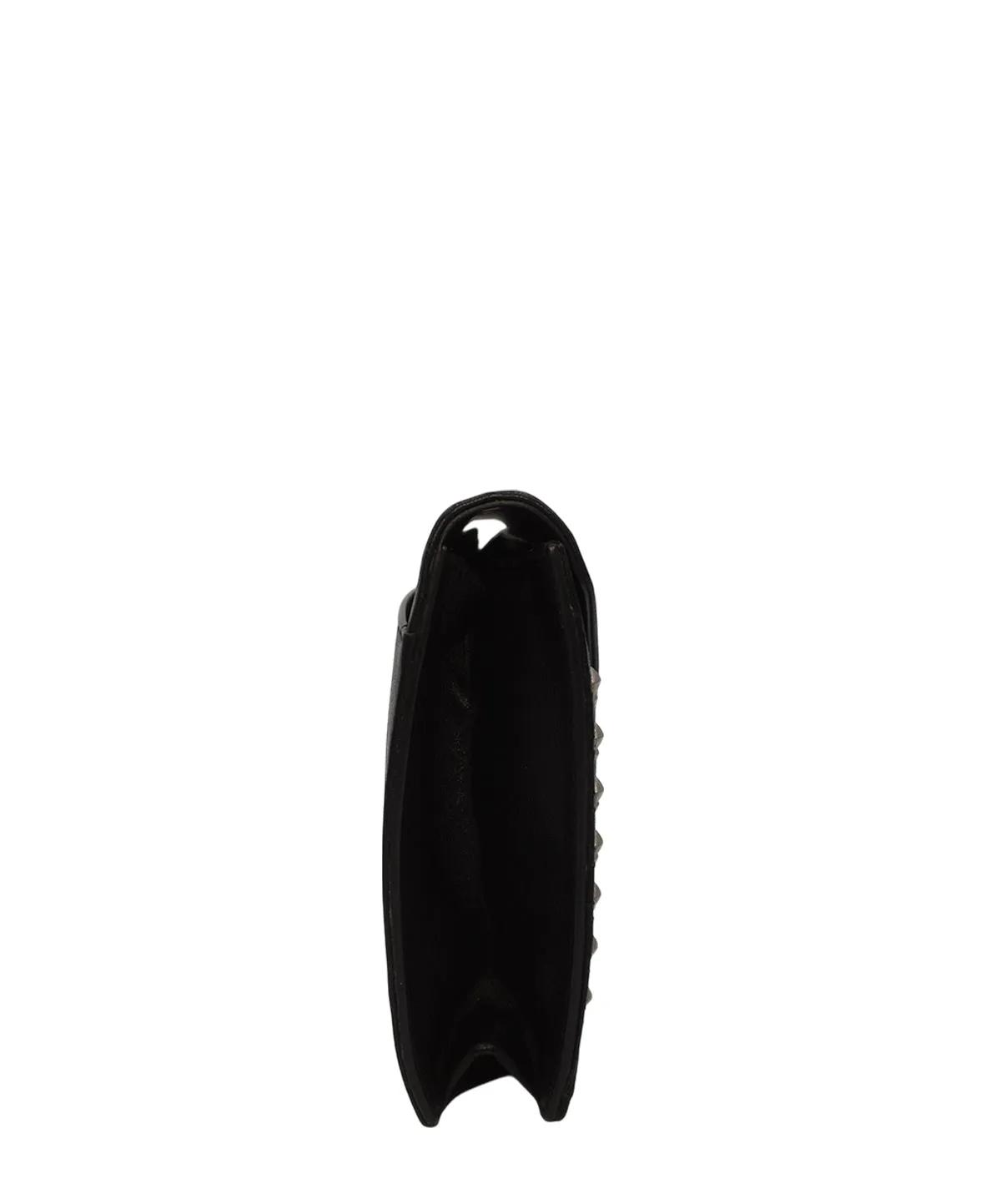 Gaby Studded Leather Shoulder Bag Black