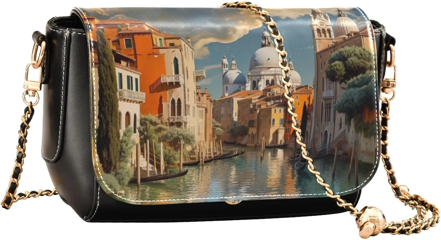 GAIGEO Baseball Pattern Leather Crossbody Purses, Leather Bags for Women Trendy, Lightweight Leather Crossbody Bag