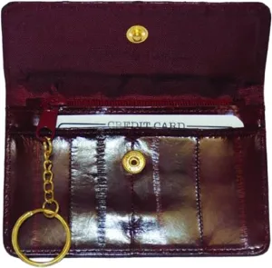 Genuine EeL Skin Leather Womens Coin Change Purse #E855