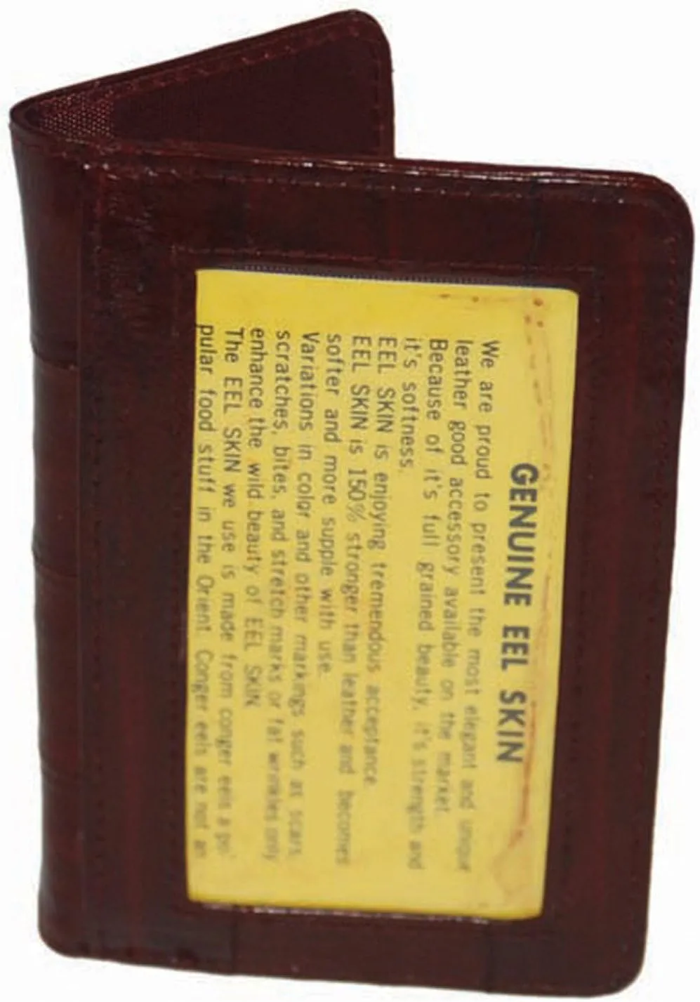Genuine Eel Skin Leather Womens Coin Purse Change Wallet