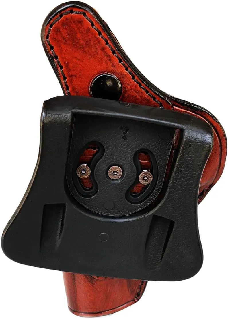 Genuine Leather Paddle Holster for Colt King Cobra and Colt Python .357 Magnum Gun Holster