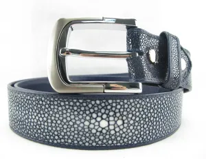 Genuine Polished Stingray Shagreen Skin Leather Men's Belt 46"