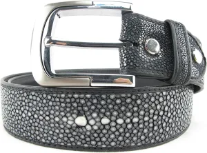 Genuine Polished Stingray Shagreen Skin Leather Men's Belt 46"