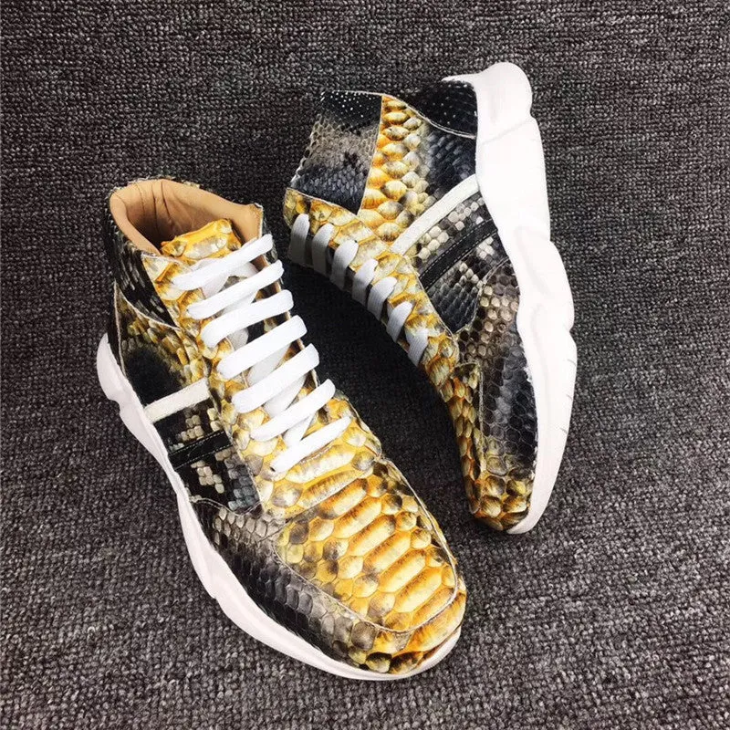 GENUINE PYTHON HIGH TOP "LOOKING GLASS"