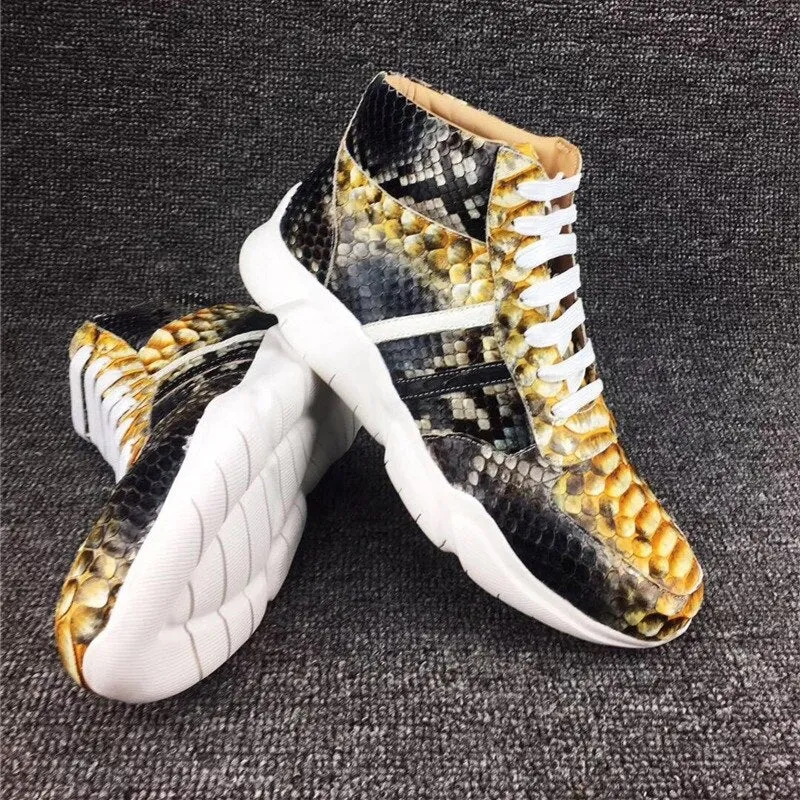 GENUINE PYTHON HIGH TOP "LOOKING GLASS"