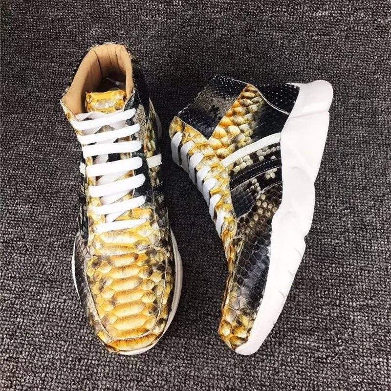 GENUINE PYTHON HIGH TOP "LOOKING GLASS"