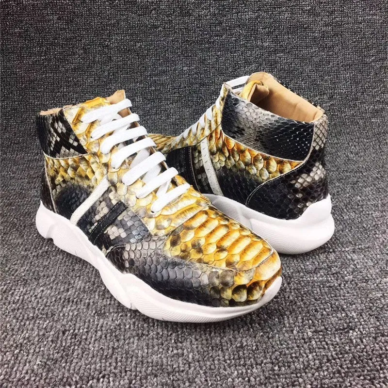 GENUINE PYTHON HIGH TOP "LOOKING GLASS"