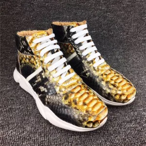 GENUINE PYTHON HIGH TOP "LOOKING GLASS"