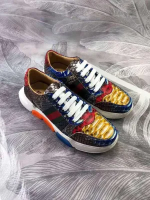 GENUINE PYTHON LOW TOP SNEAKERS
