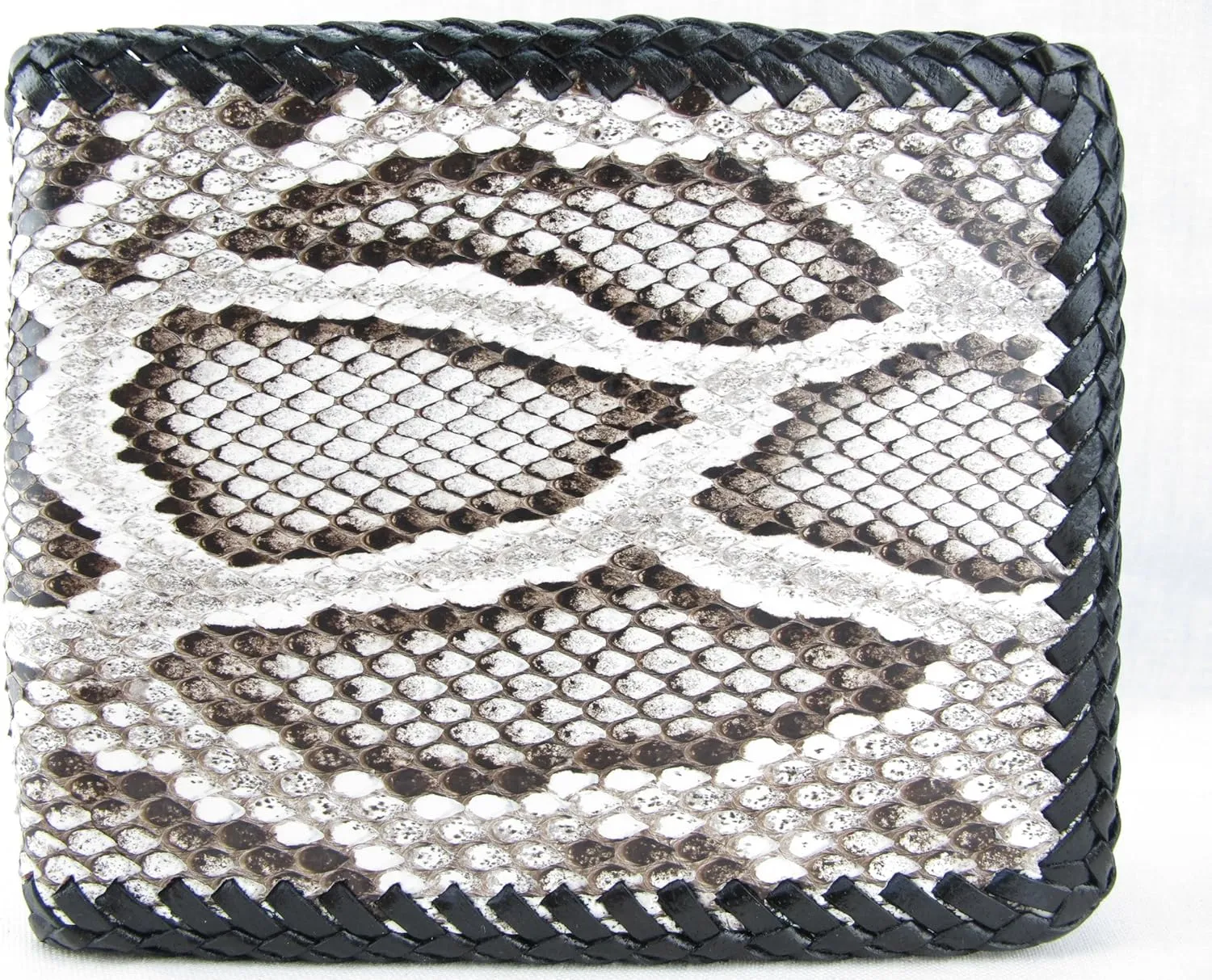 Genuine Python Snake Skin Leather Bifold Handmade Wallet ([B1] 6 Card Slots   2 ID Windows   2 Compartment for Bills, Burmese Natural)