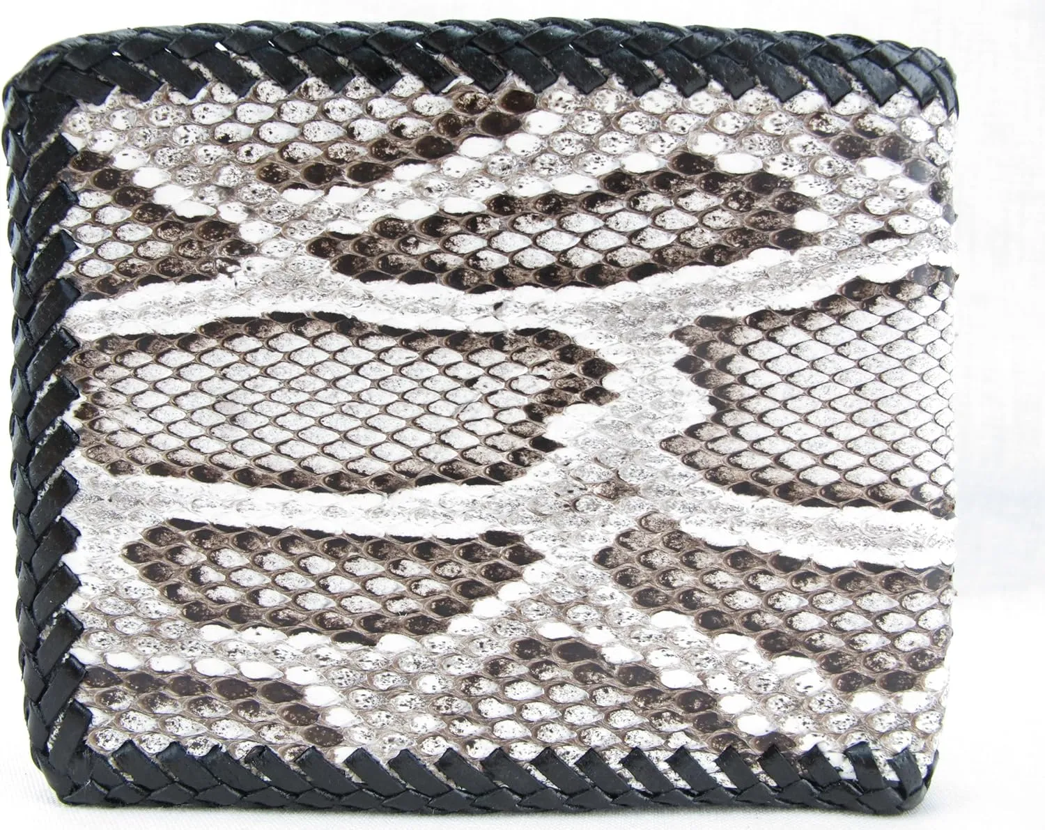 Genuine Python Snake Skin Leather Bifold Handmade Wallet ([B1] 6 Card Slots   2 ID Windows   2 Compartment for Bills, Burmese Natural)