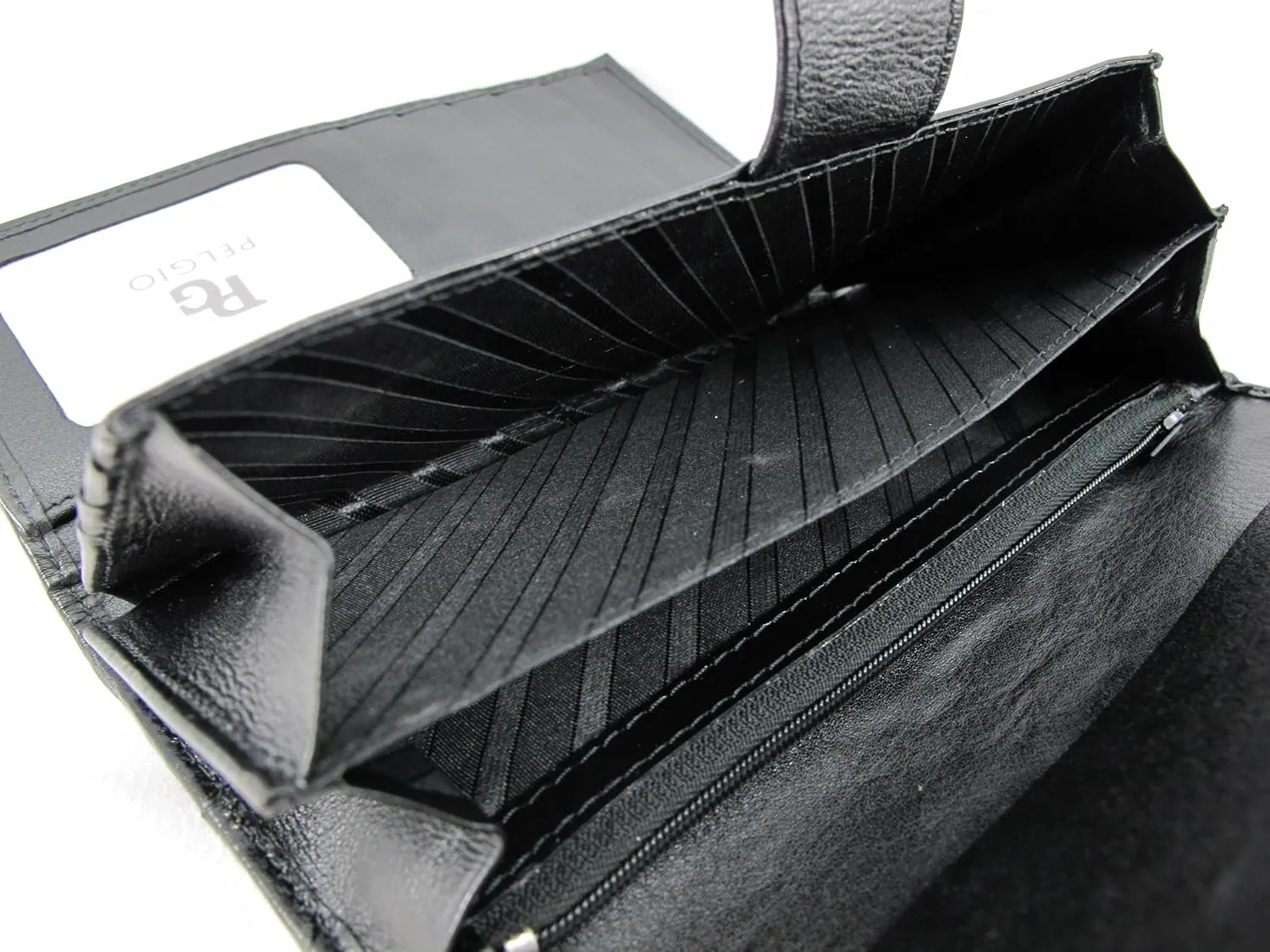 Genuine Python Snake Skin Leather Women's Trifold Clutch Wallet (Burmese Natural)