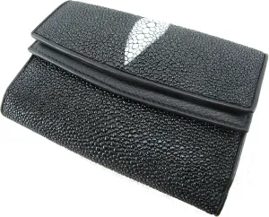 Genuine Stingray Skin Women's Medium Clutch Wallet Purse