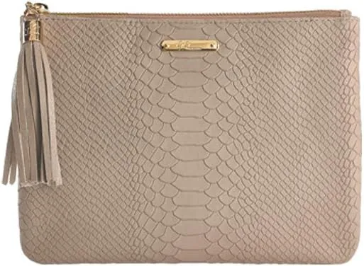 GiGi New York Handcrafted Womens Python Leather All In One Bag