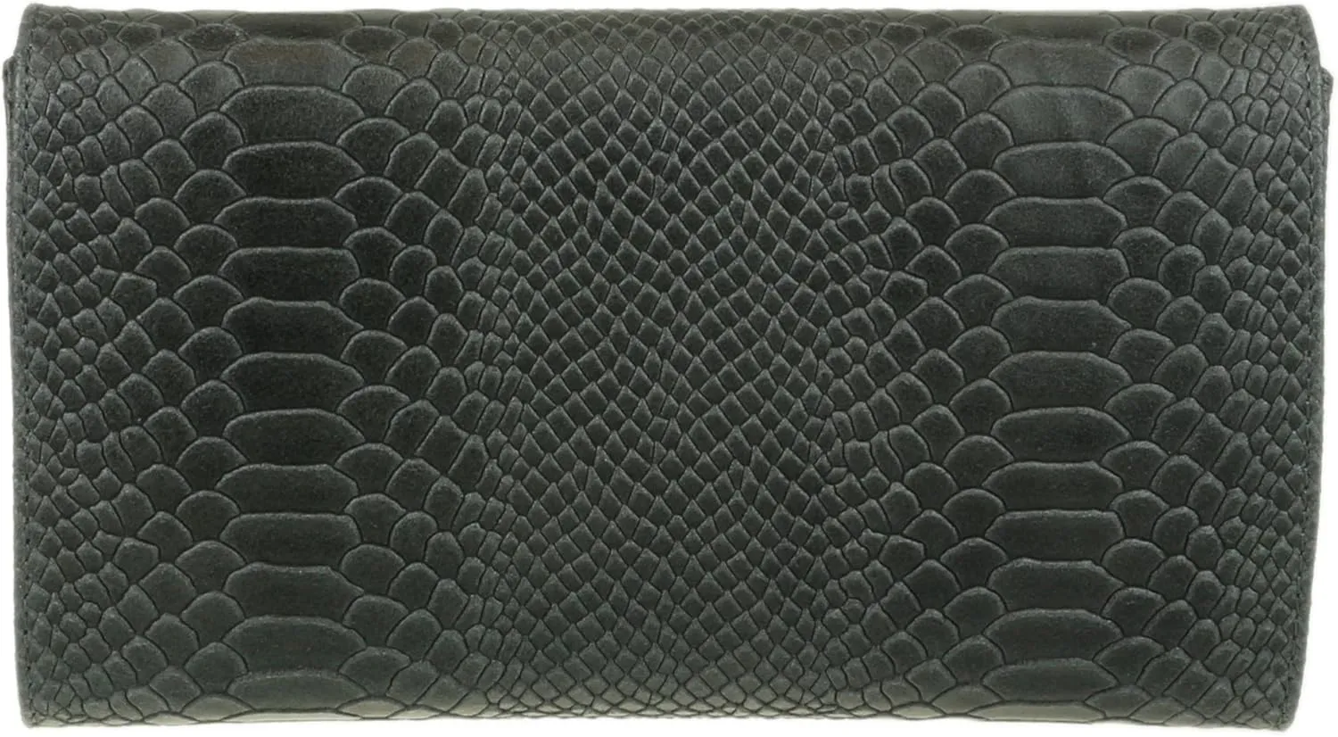 Girly HandBags Womens Italian Leather Snake Print Suede Clutch Bag