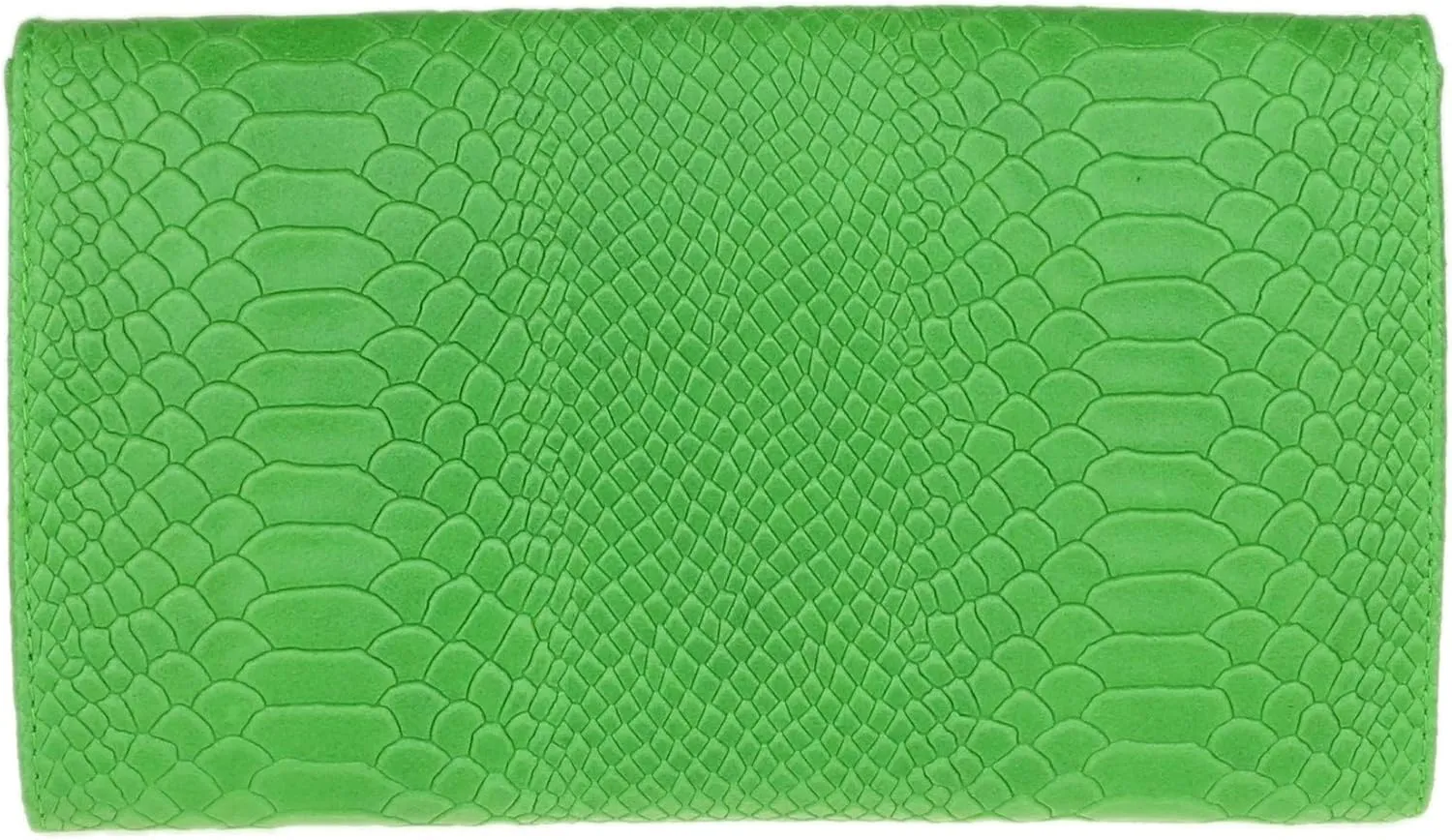 Girly HandBags Womens Italian Leather Snake Print Suede Clutch Bag