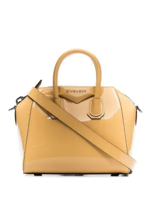 Givenchy - Antigona patent-leather mini bag - women - Calf Leather - One Size - yellow